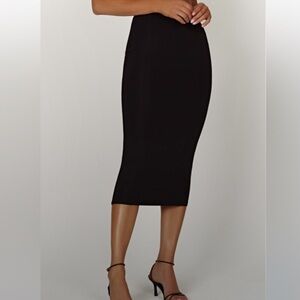 Bailey44 Bodycon Black Tie Dye Hem Skirt M